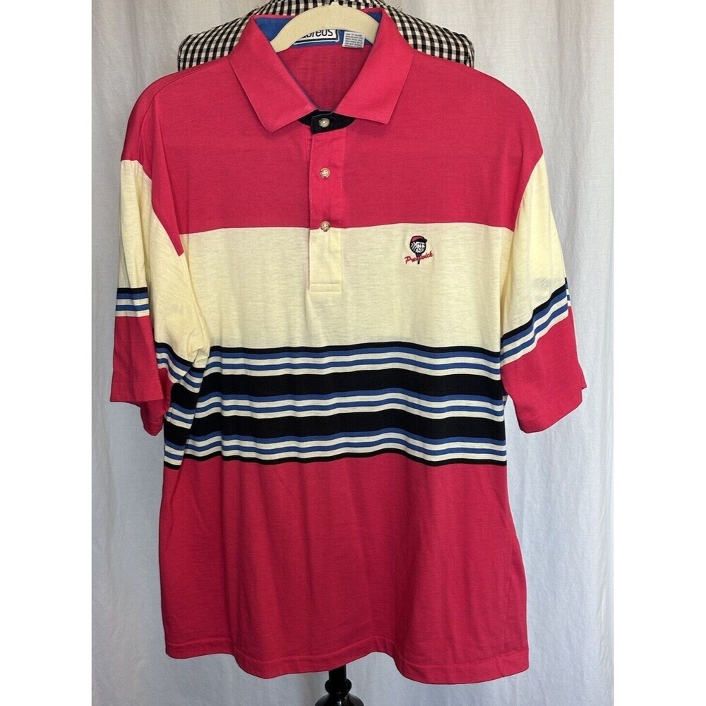 Vintage Single Stitch aureus Prestwick embroidered Shirt Men’s Size XL Colorful